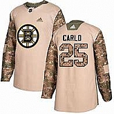Bruins #25 Brandon Carlo Camo Adidas Veterans Day Practice Jersey,baseball caps,new era cap wholesale,wholesale hats